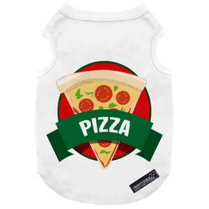 لباس سگ و گربه 27 طرح Pizza Green کد MH258 سایز M