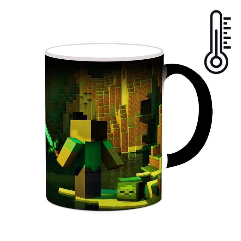 ماگ حرارتی کاکتی طرح ماینکرافت minecraft مدل mgh41559