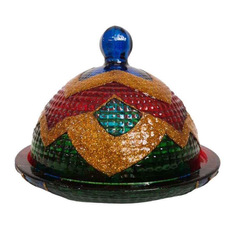 کره خوری شیشه ای طرح کبود زرین کد 0014