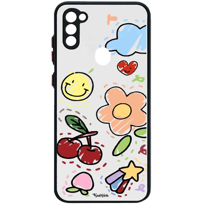کاور طرح Funny Stickers مناسب برای گوشی موبایل سامسونگ Galaxy A11
