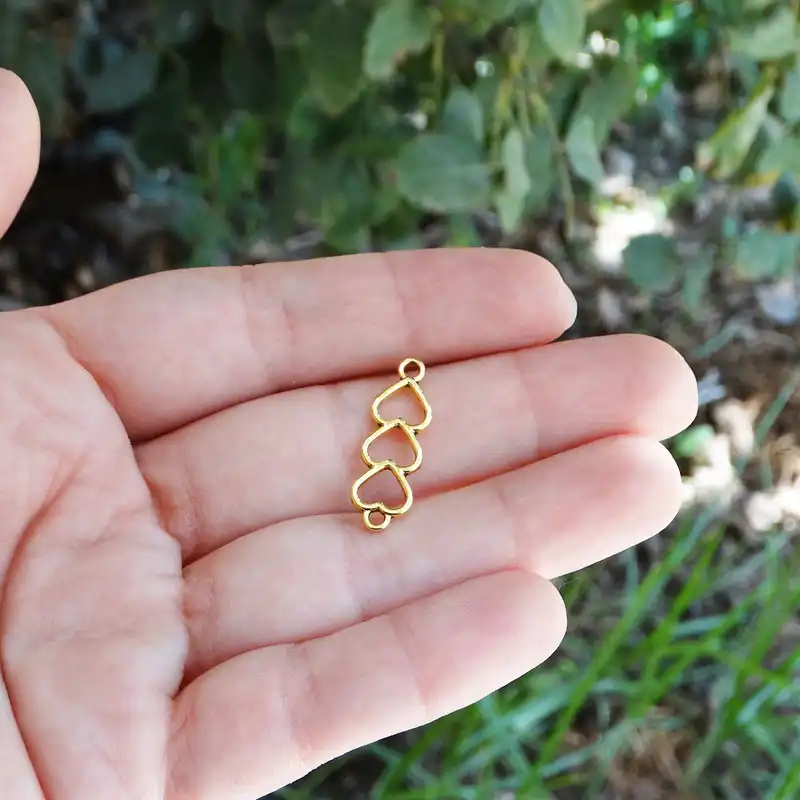 آویز دستبند مدل قلب های عاشق کد AD 944 مجموعه 5 عددی