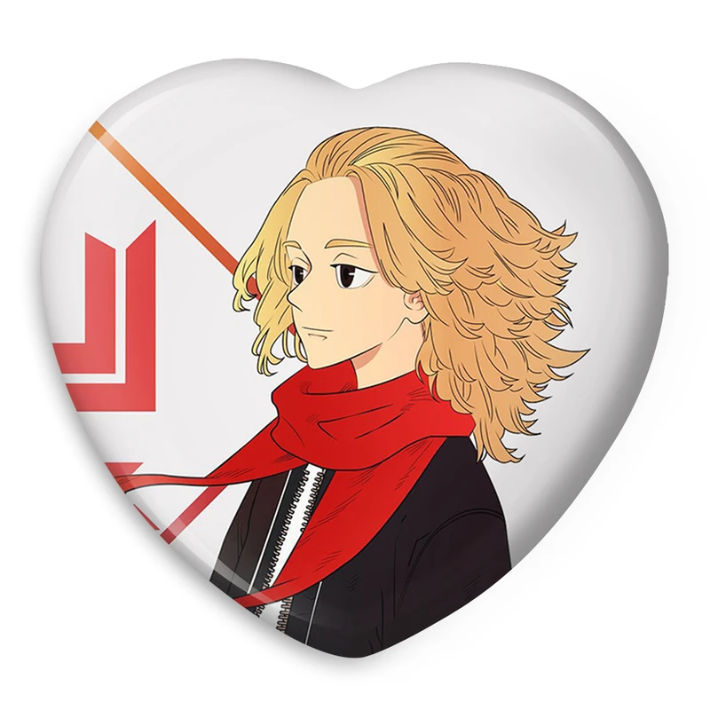 پیکسل خندالو طرح مایکی انیمه توکیو ریونجرز مدل قلبی کد 10582