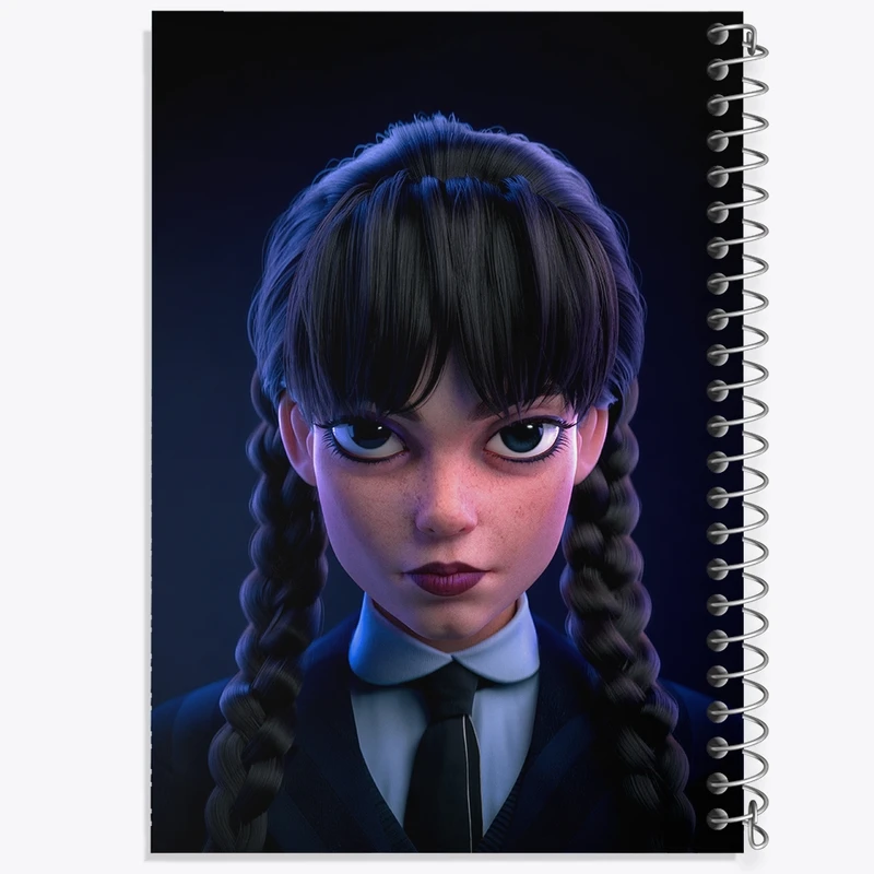 دفتر مشق 100 برگ خندالو طرح ونزدی (Wednesday) کد F385