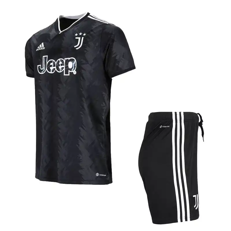 ست تی شرت آستین کوتاه و شلوارک ورزشی مردانه مدل یوونتوس کد Away-2023