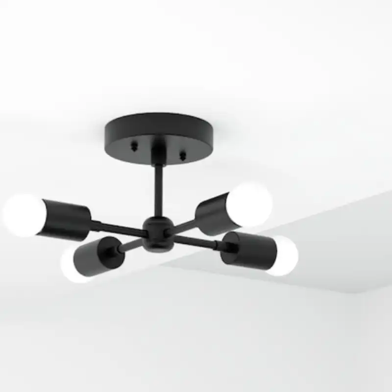 چراغ سقفی چهار شعله مدل مدرن کد S12