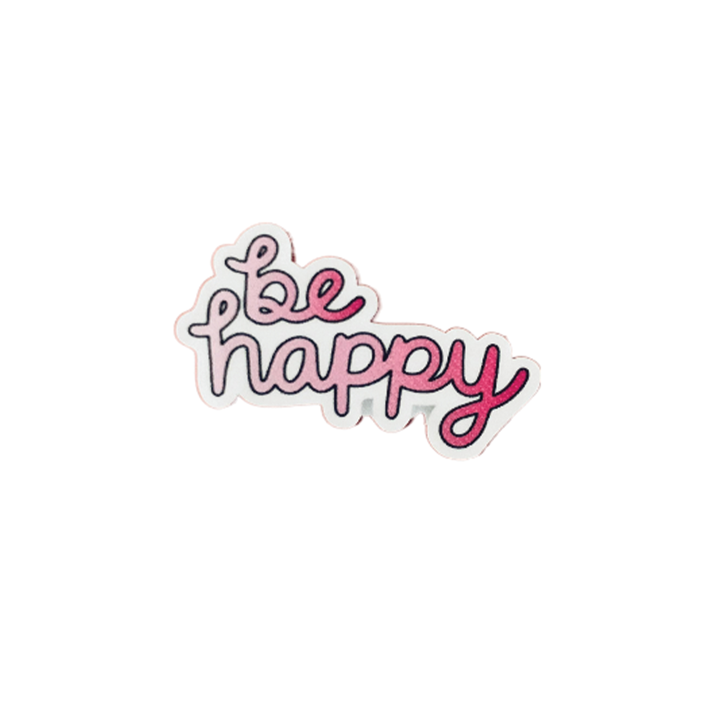 استیکر لپتاپ طرح be happy کد 0115