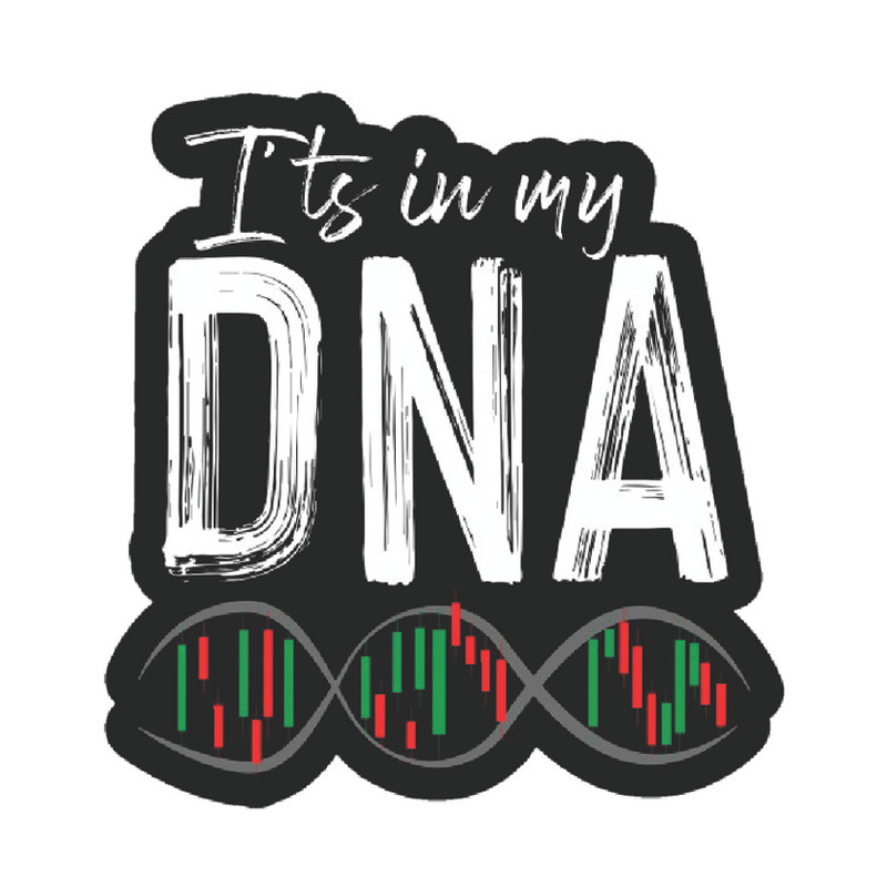 استیکر لپ تاپ طرح DNA نمودار کد ST277