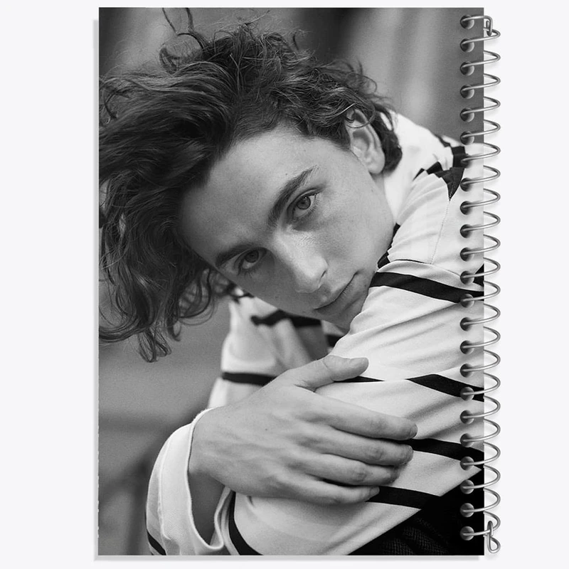 دفتر شطرنجی 50 برگ خندالو طرح تیموتی شالامی Timothée Chalamet کد 19293