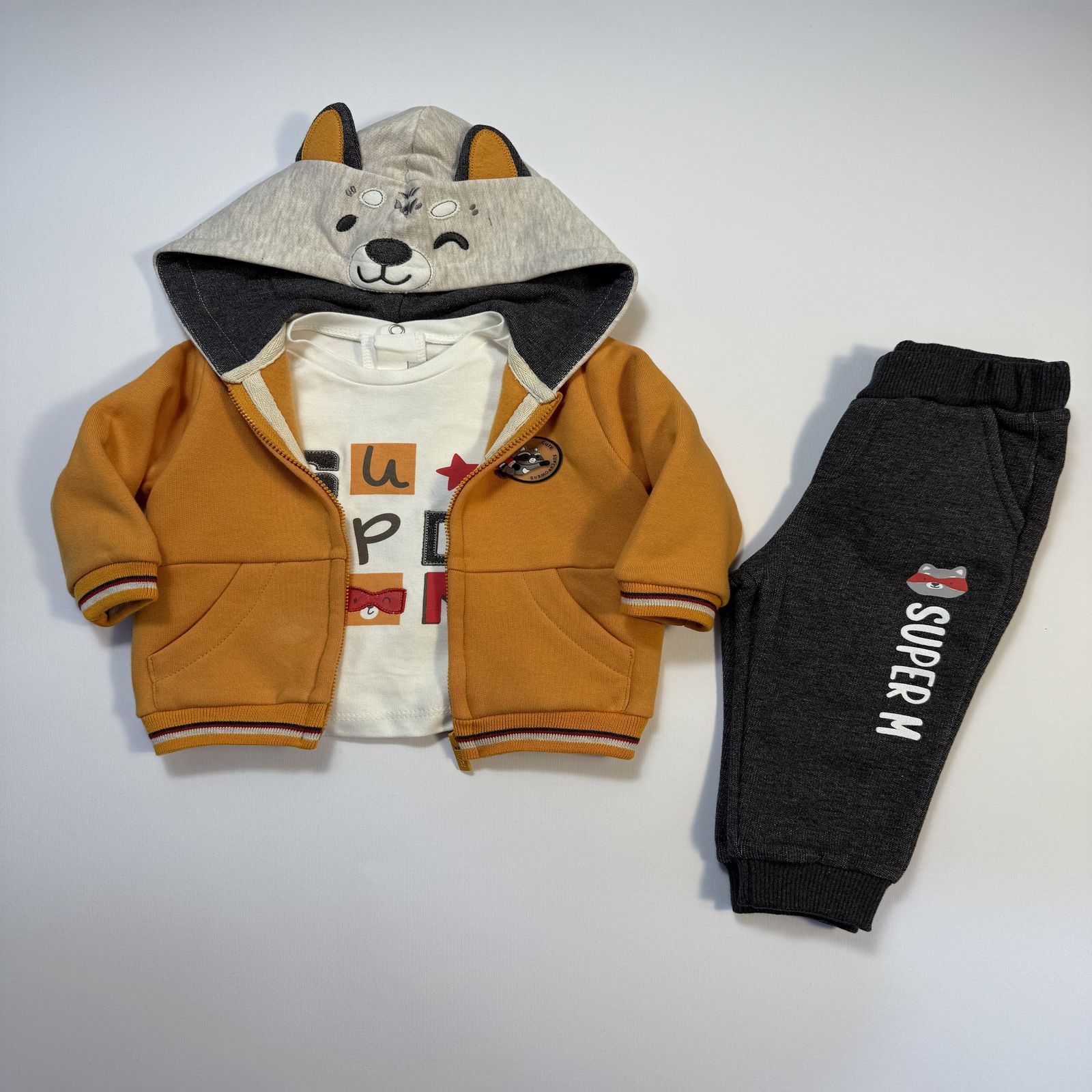 ست 3 تکه لباس نوزادی ایندیگو مدل بارمان -  - 9