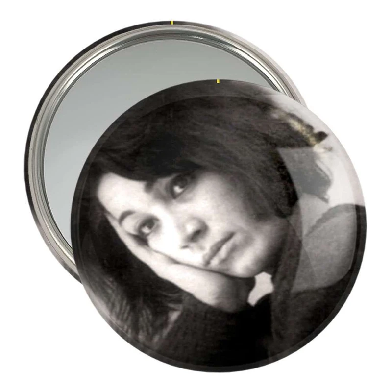 آینه جیبی خندالو مدل فروغ فرخزاد  کد 5341