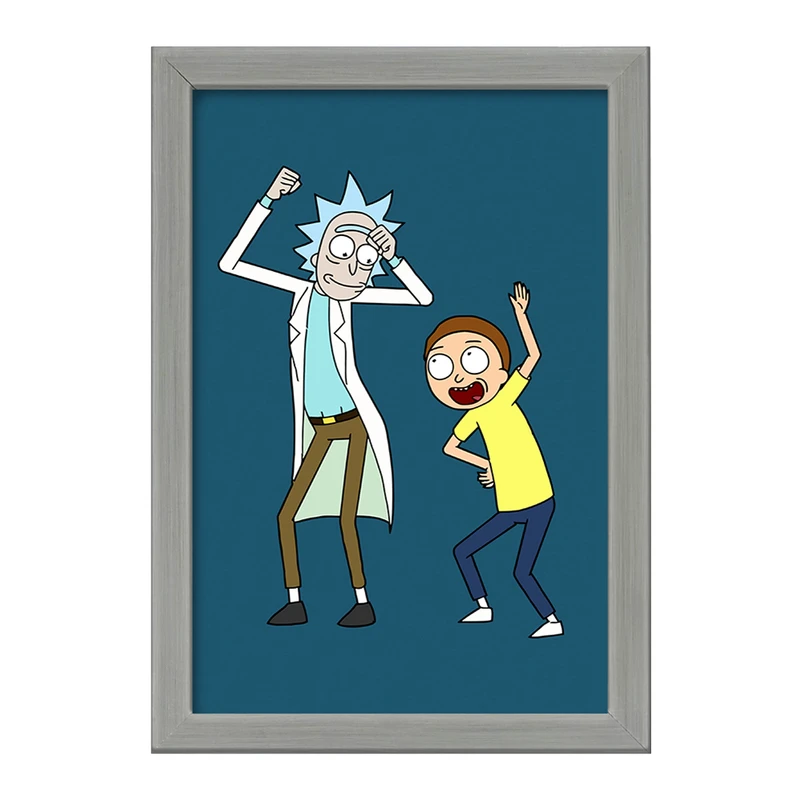 تابلو خندالو طرح انیمیشن ریک و مورتی Rick and Mort کد 26593