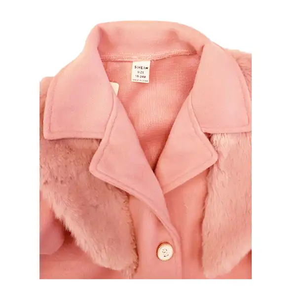 پالتو دخترانه شین کد 5681 به همراه کلاه