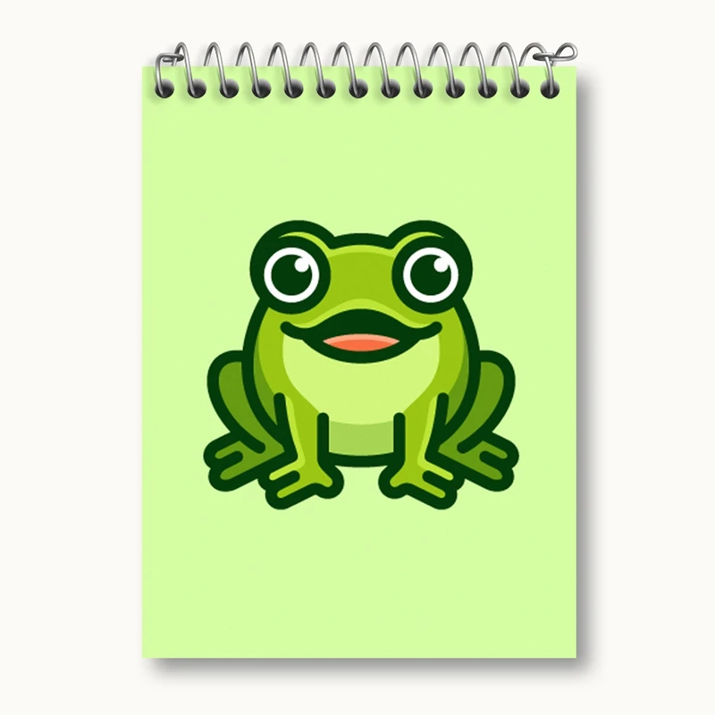 دفتر یادداشت 50 برگ خندالو مدل حیوانات بامزه قورباغه کد 28210