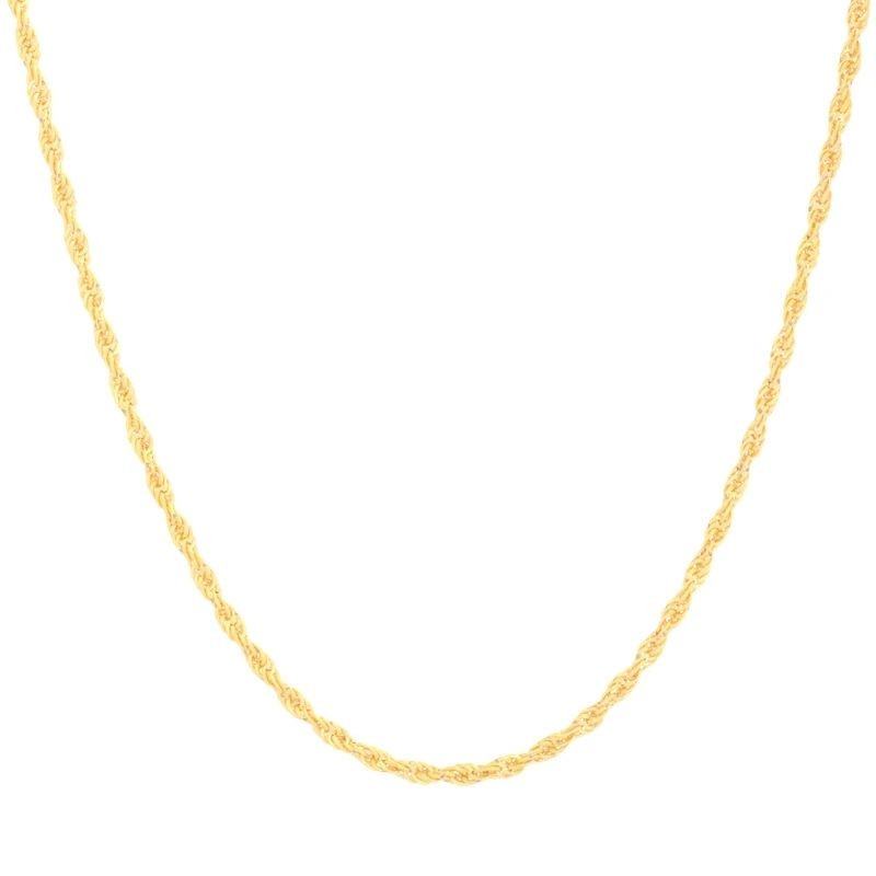 زنجیر طلا 18 عیار زنانه طلای مستجابی مدل طنابی کد 50