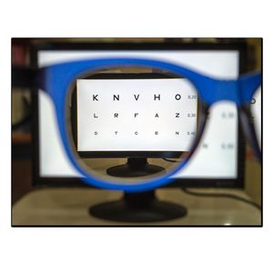 تابلو شاسی بکلیت طرح چشم پزشکی و بینایی سنجی چارت اسنلن مدل SH-12483
