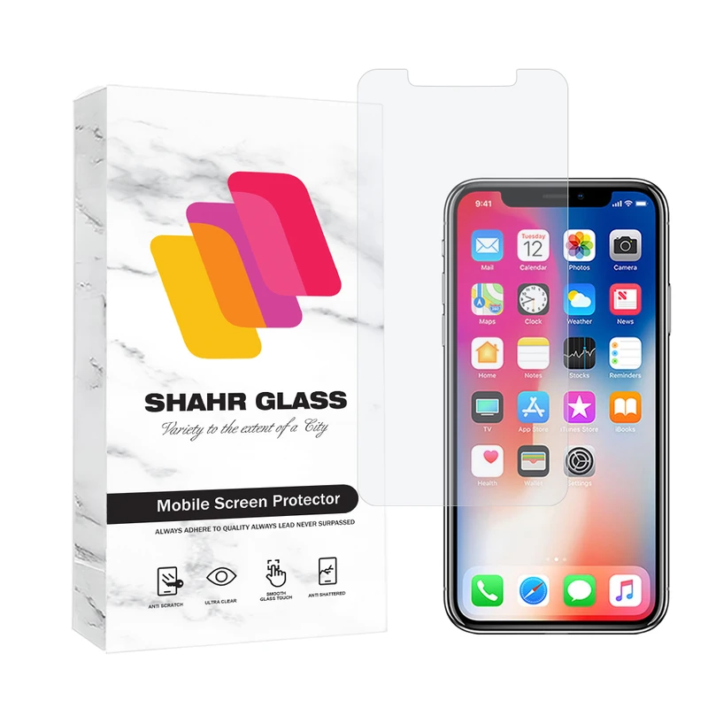 محافظ صفحه نمایش شهر گلس مدل SIMPLSH مناسب برای گوشی موبایل اپل iPhone X
