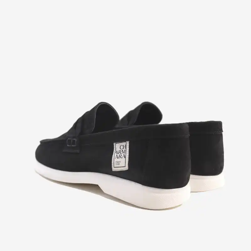 کفش کالج زنانه چرم آرا مدل velvet کد bl