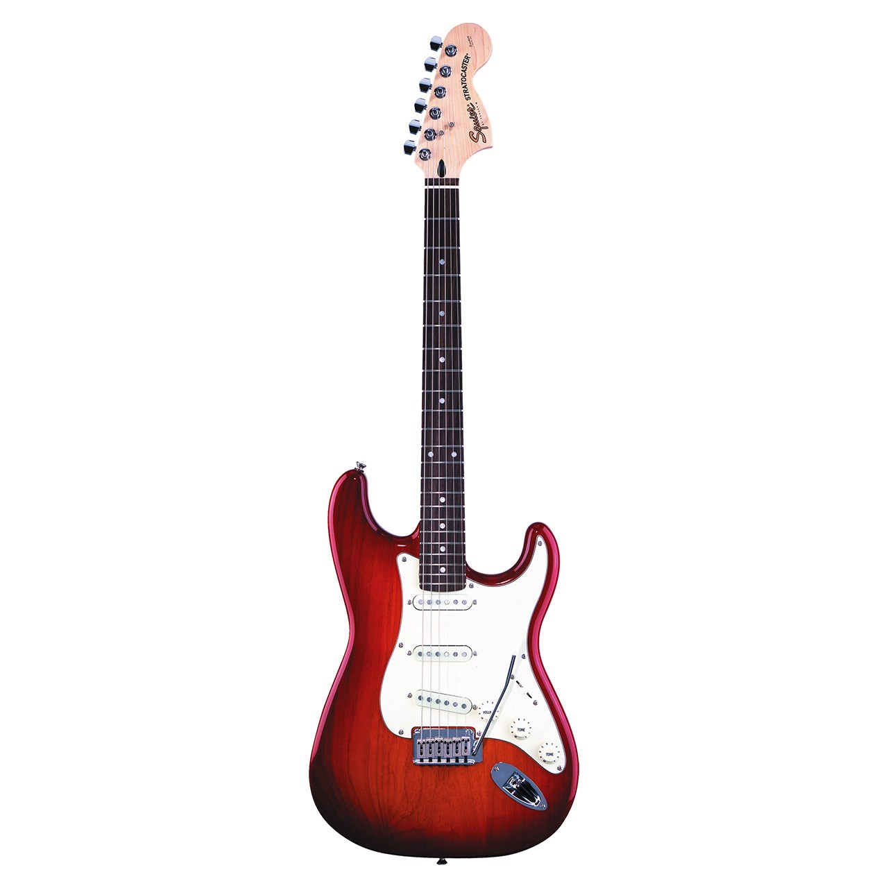 گیتار الکتریک فندر مدل Squier Standard Stratocaster Cherry Sunburst