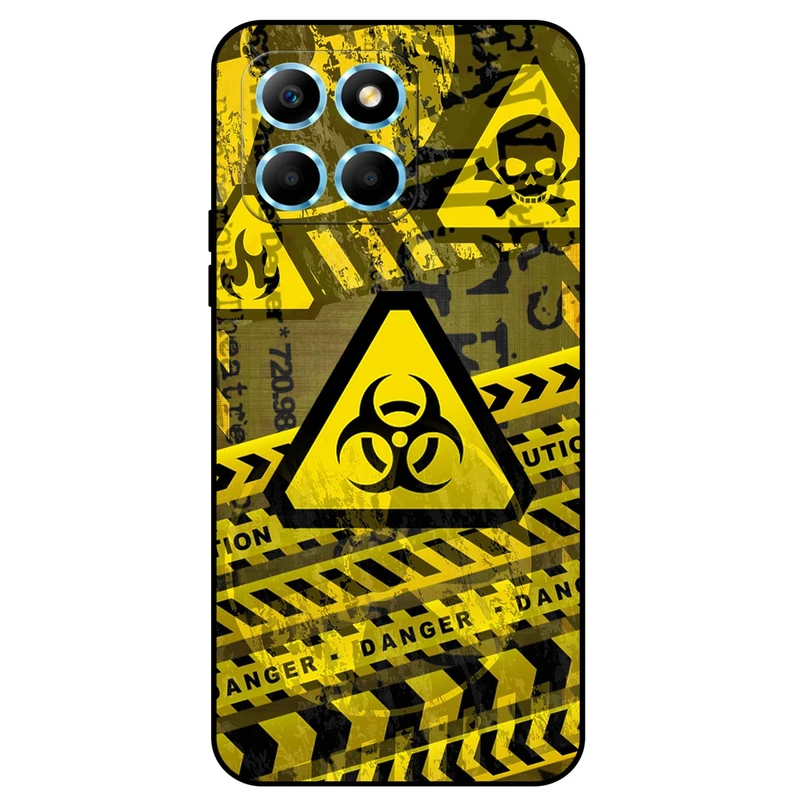 کاور مگافون طرح خطر مدل 7703 مناسب برای گوشی موبایل آنر X6 / X8 5G