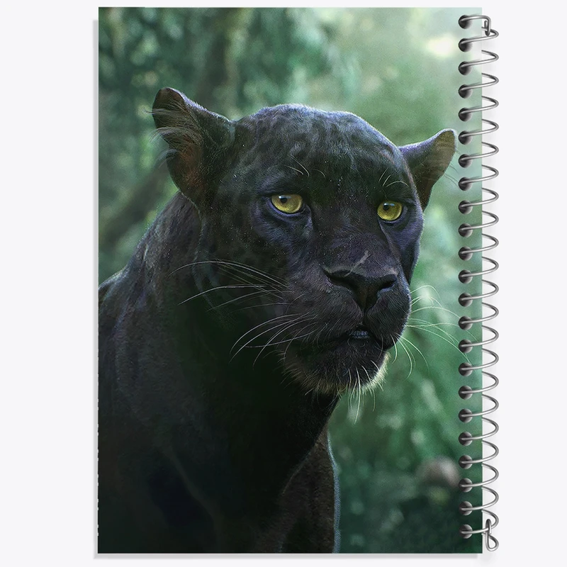 دفتر شطرنجی 50 برگ خندالو مدل ببر سیاه کد F138