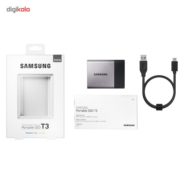 حافظه SSD اکسترنال سامسونگ مدل T3 ظرفیت 500 گیگابایت