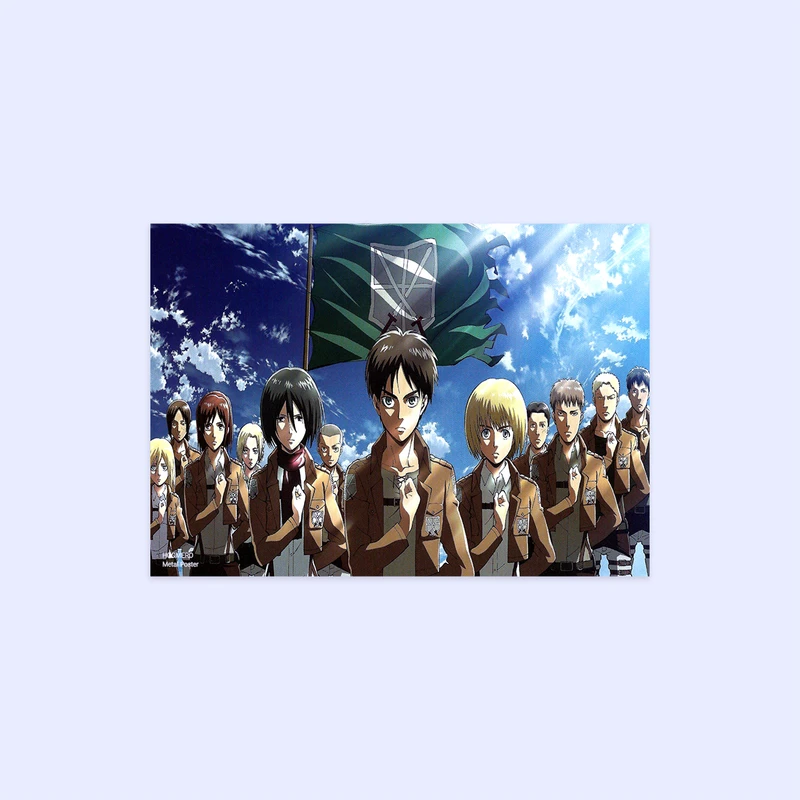 پوستر هومرو مدل فلزی طرح انیمه اتک آن تایتان کد PS864
