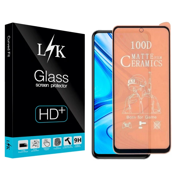 محافظ صفحه نمایش ال کی مدل Hard glass مناسب برای گوشی موبایل شیائومی Redmi Note 9 pro/ Note 9S