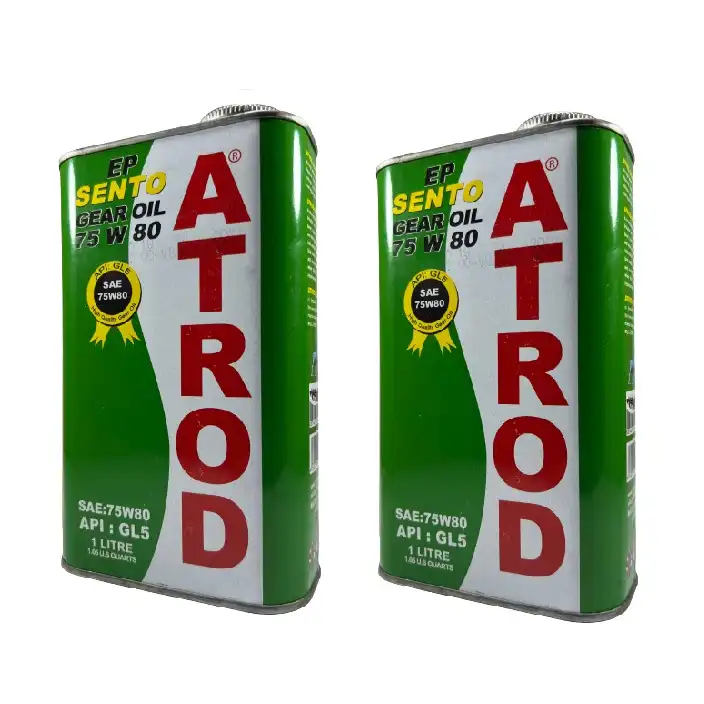 روغن گیربکس آترود مدل 75W80 GL5 حجم 1 لیتر مجموعه 2 عددی