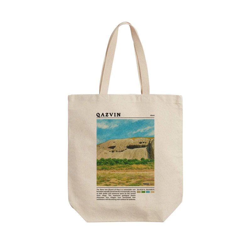 ساک خرید ترمه طراحان ایده مدل ایوان سنگی نیاق قزوین کد map0847 - L