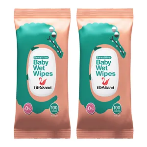 دستمال مرطوب کودک نیوساد مدل Crocodile دو بسته 100 عددی
