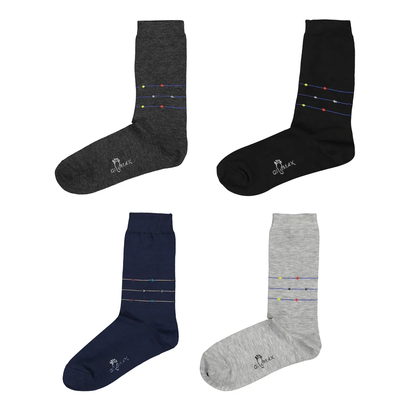 جوراب ساق بلند مردانه مدل HD20 بسته 4 عددی