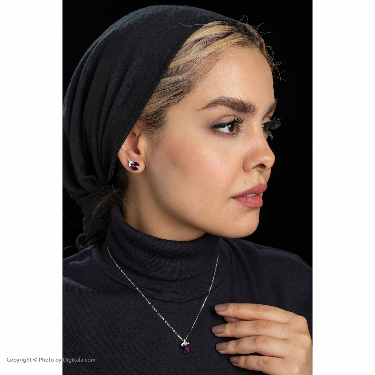 نیم ست نقره زنانه کوبیک مدل QP-8914 نیم ست نقره زنانه کوبیک مدل QP-8914