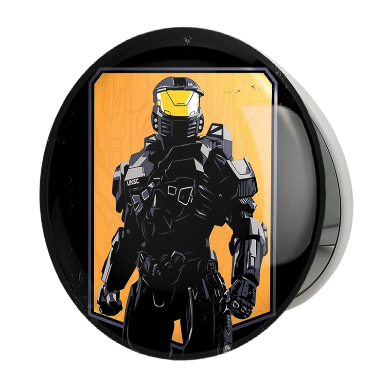 آینه جیبی خندالو طرح بازی هیلو (Halo) مدل تاشو کد 31508