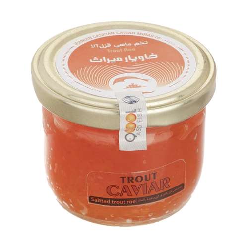 تخم ماهی قزل آلا میراث خاویار کاسپین ایرانیان - 100 گرم
