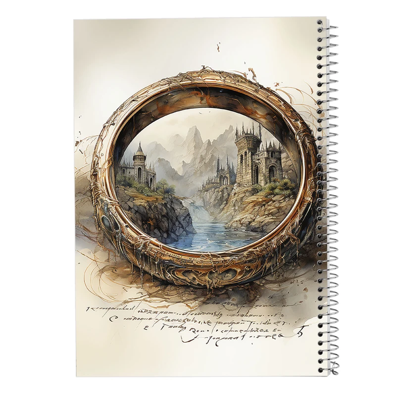 دفتر مشق 50 برگ مدوپد مدل ارباب حلقه ها The Lord of the Rings کد DF3018