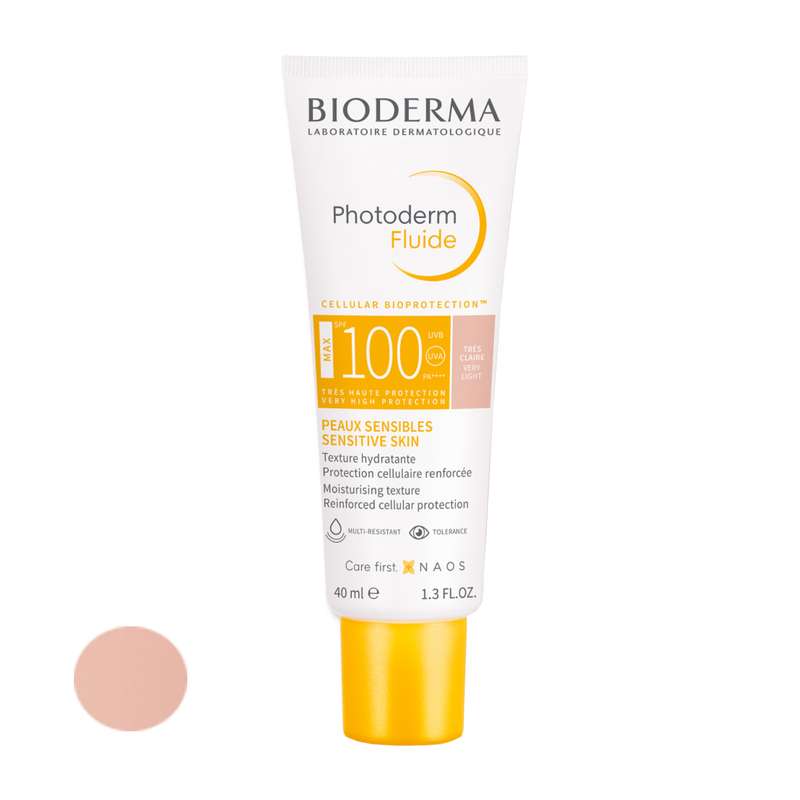 فلوئید ضد آفتاب رنگی بایودرما SPF 50 مدل celullar مناسب پوستهای مختلط حجم 40 میلیلیتر فلوئید ضد آفتاب رنگی بایودرما SPF 50 مدل celullar مناسب پوستهای مختلط حجم 40 میلیلیتر
