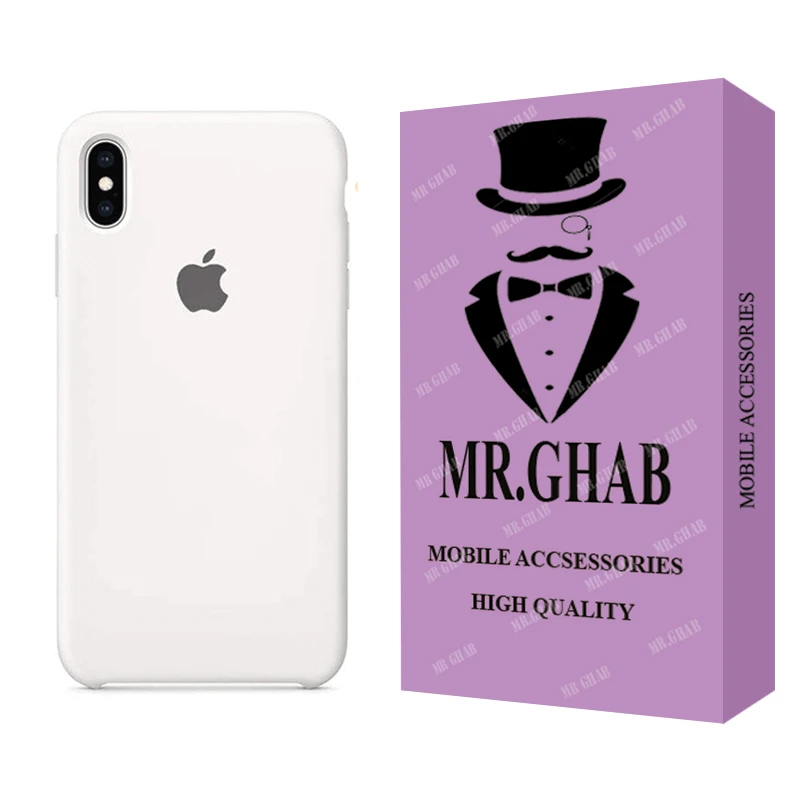 کاور مستر قاب مدل سیلیکونی طرح SLB مناسب برای گوشی موبایل اپل iPhone XS