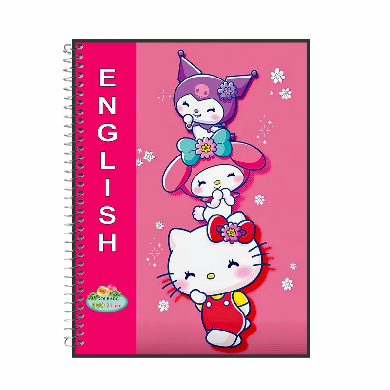 دفتر زبان 100 برگ گلبرگ مدل کرومی کد 6926