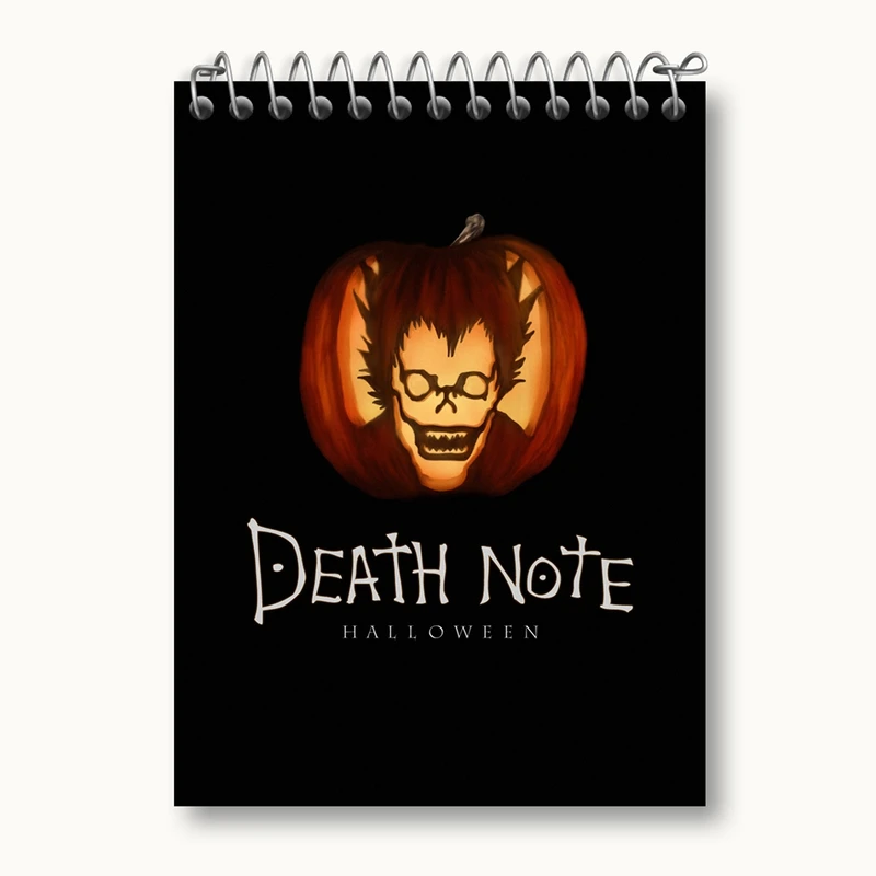 دفتر یادداشت 50 برگ خندالو مدل ریوک انیمه دفترچه مرگ Death Note کد 11300