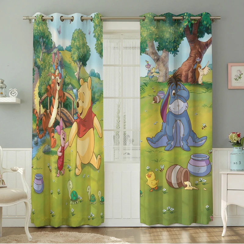 پرده نیروانا طرح کودک  مدل مخمل کد 4793  سایز 140×280 سانتی متر