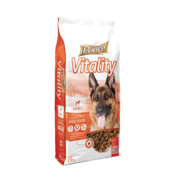 غذای خشک سگ بالغ پرینس مدل ویتالیتی وزن 20 کیلوگرم