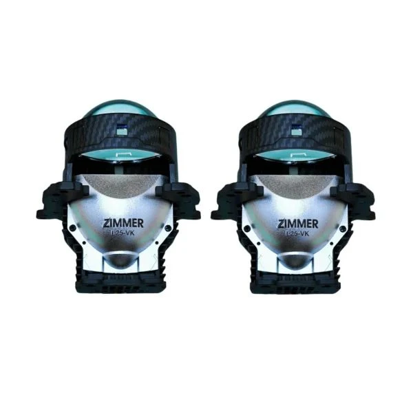 لنز چراغ خودرو دو حالته زیمر مدل L25-VK BI-LED پایه دوکنتاکت مجموعه دو عددی