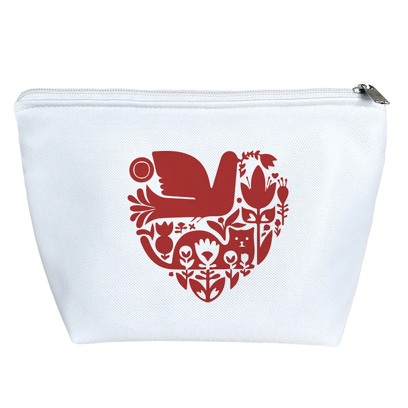 کیف لوازم آرایش دخترانه خندالو مدل قلب کد 8097