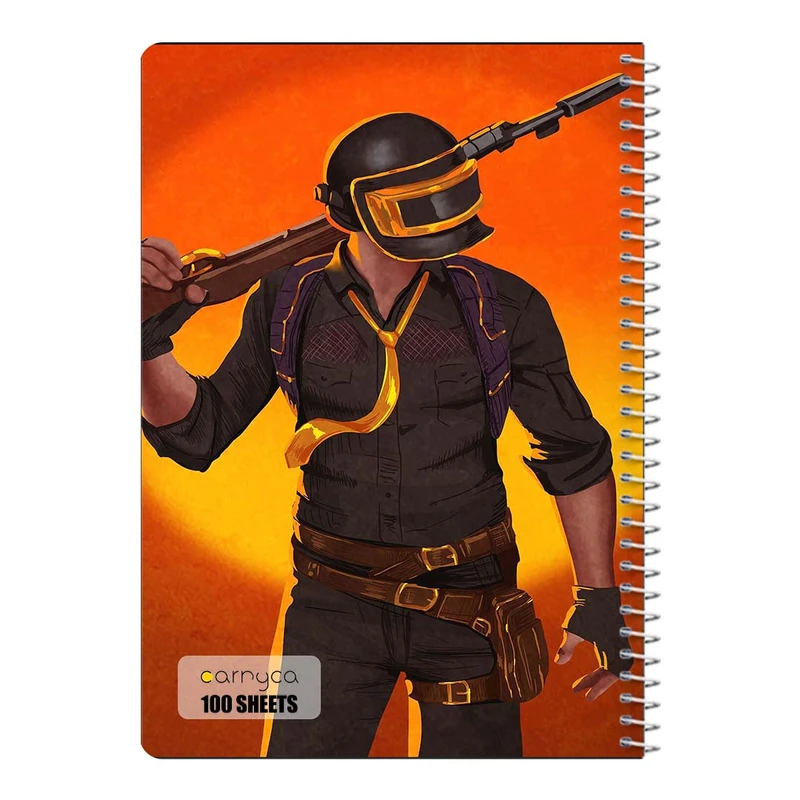 دفتر مشق 100 برگ سیمی کارنیکا طرح پابجی PUBG کد 49342