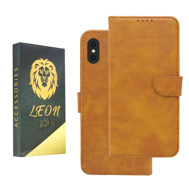 کیف کلاسوری لئون مدل Khoshi مناسب برای گوشی موبایل اپل iPhone Xs