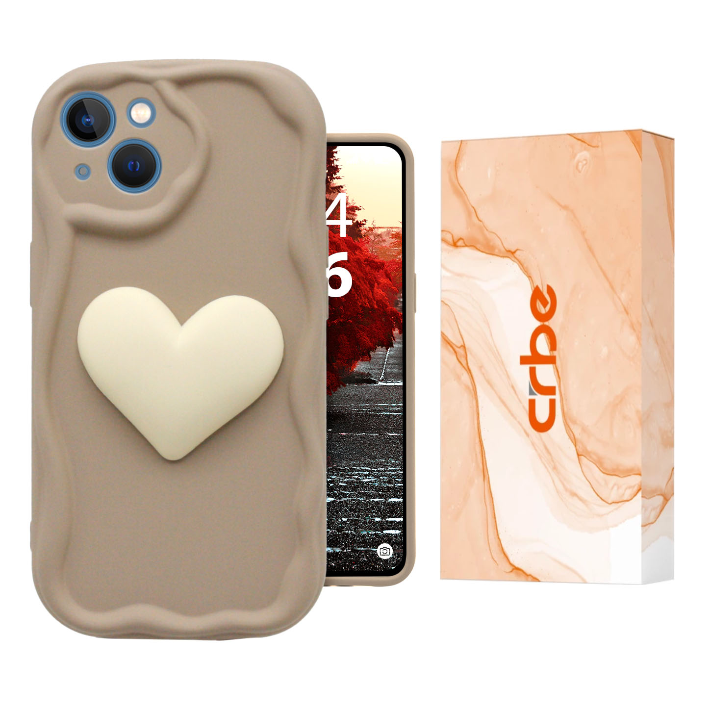 کاور کربی مدل Heart مناسب برای گوشی موبایل اپل iPhone 13					