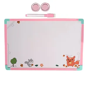 تخته وایت برد مدل سنجاب سایز 20x31 سانتی متر به همراه ماژیک و آهن ربا