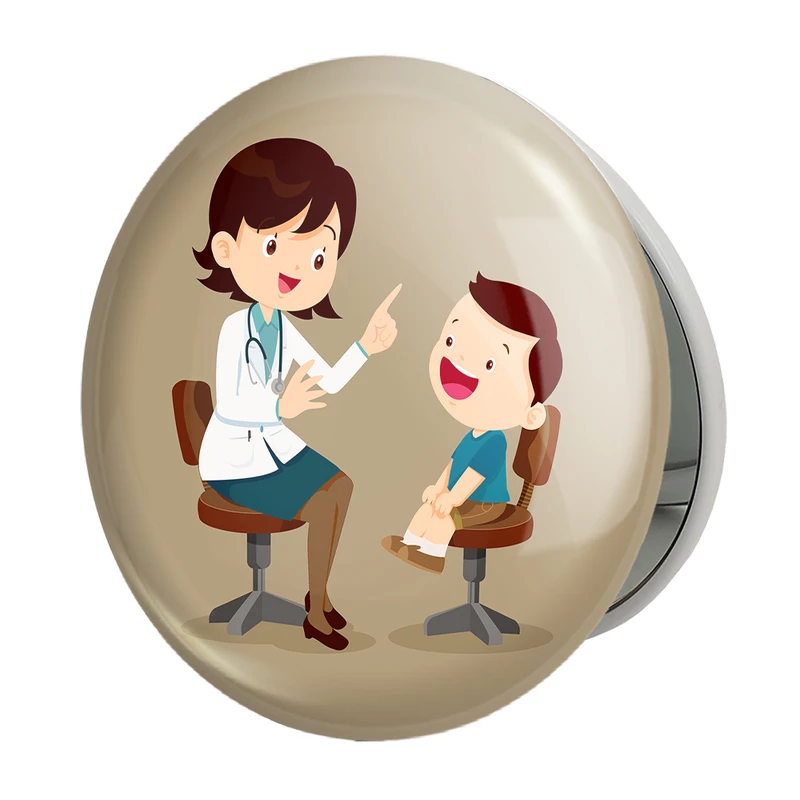 آینه جیبی خندالو طرح پزشک و پرستار کودکانه مدل تاشو کد 36495