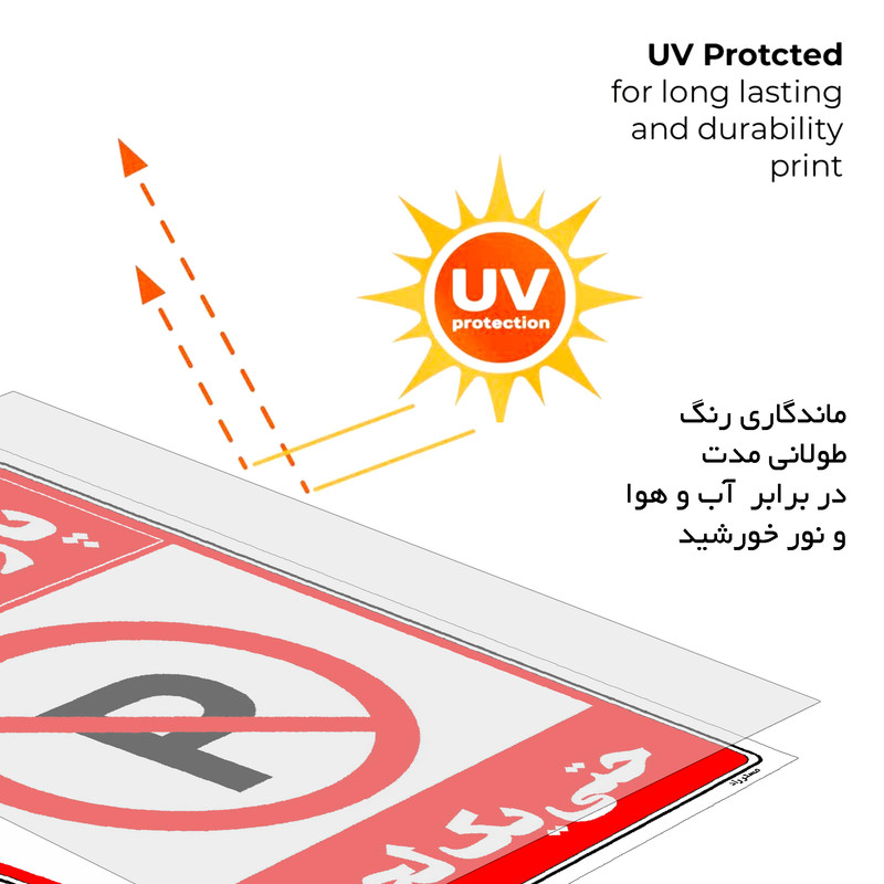 برچسب ایمنی مستر راد طرح پارک ممنوع حتی یک لحظه مدل HSE-OSHA-1327