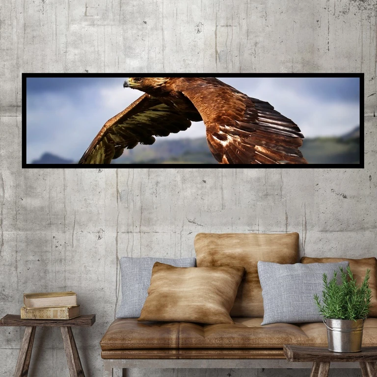 تابلو بکلیت طرح پرندگان شاهین مدل کشیده B-7386